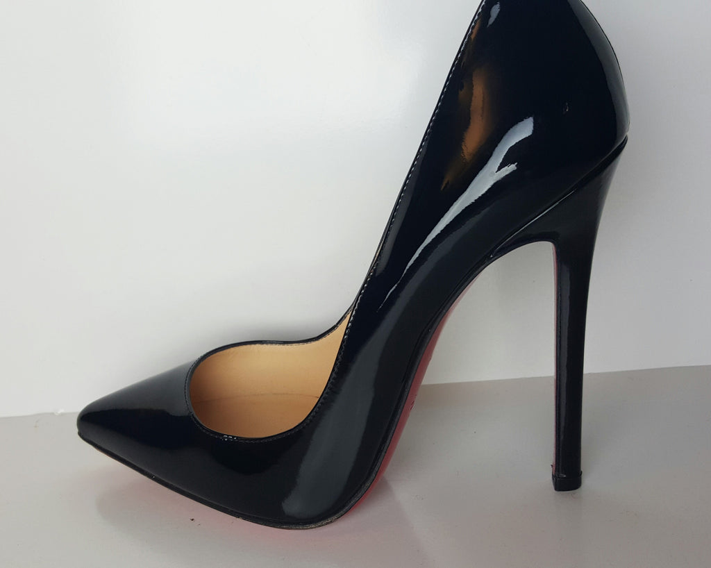 CHRISTIAN LOUBOUTIN: Pigalle pumps in patent leather - Black