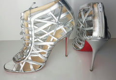 Christian Louboutin Laurence Anyway 100 Caged Ankle Sandal Size 40  (Fits U.S. sizes 8.5-9)